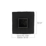 Deckorators 4-in x 4-in Gray Cast Stone Deck Post Cap
