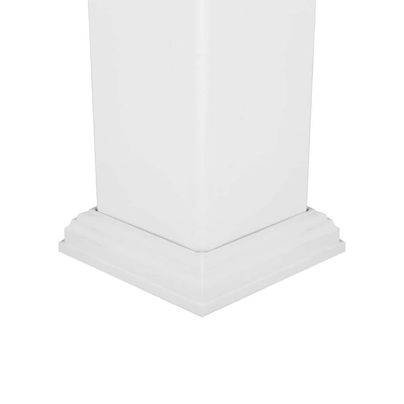 Deckorators 4-in x 4-in x 4-ft White Composite Deck Post Sleeve