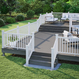 Deckorators 4-in x 4-in White Composite Deck Post Base Trim