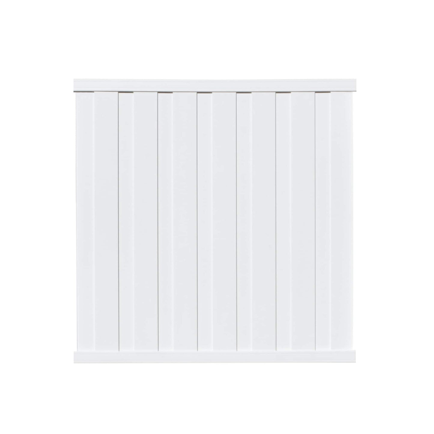 Outdoor Essentials Northport 6-ft H x 6-ft W White Privacy Vinyl Flat-top Fence Panel (Unassembled)