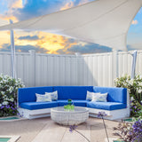 Outdoor Essentials Northport 6-ft H x 6-ft W White Privacy Vinyl Flat-top Fence Panel (Unassembled)