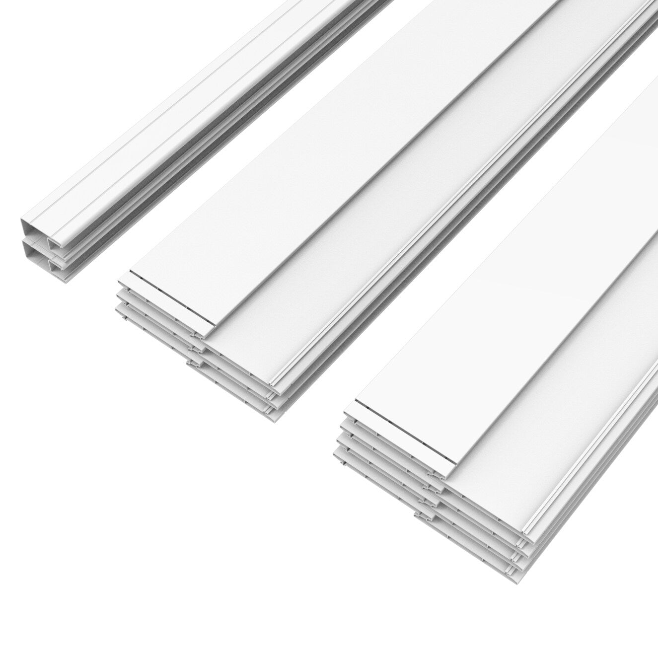 Outdoor Essentials Northport 6-ft H x 6-ft W White Privacy Vinyl Flat-top Fence Panel (Unassembled)