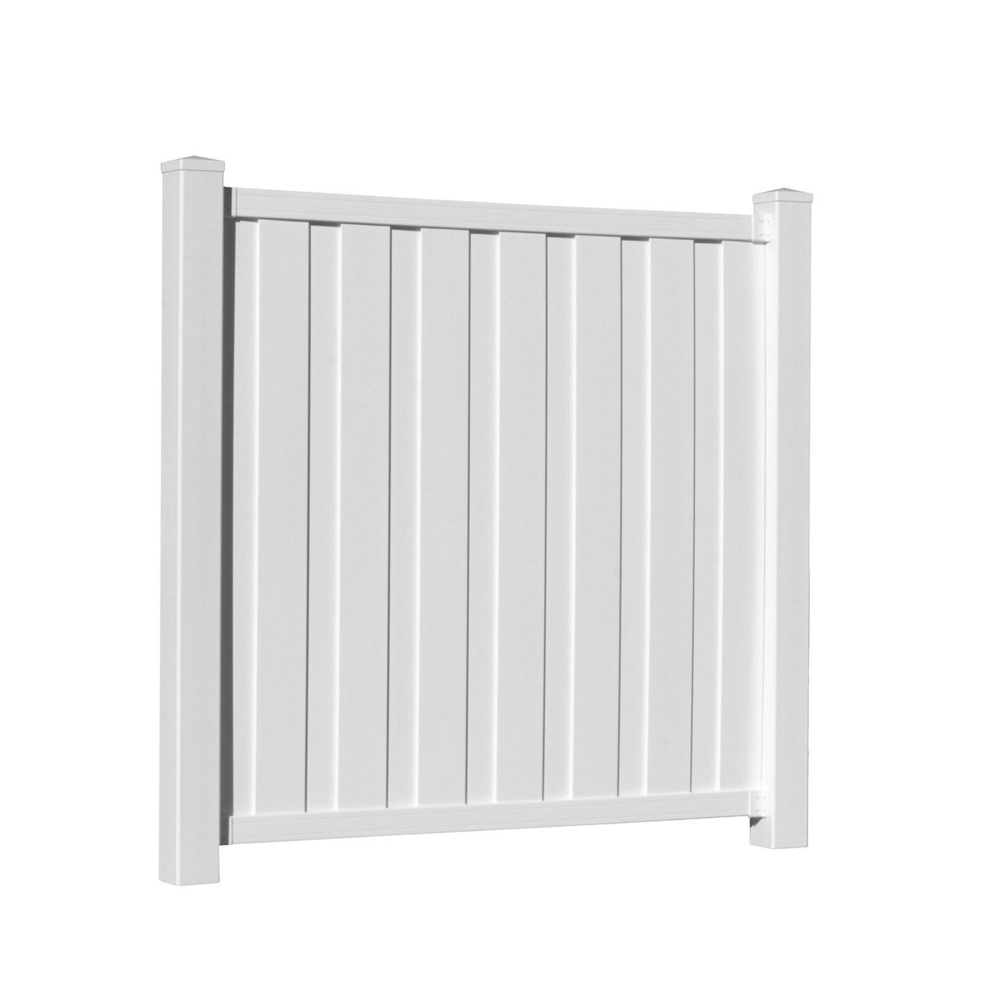 Outdoor Essentials Northport 6-ft H x 6-ft W White Privacy Vinyl Flat-top Fence Panel (Unassembled)