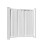 Outdoor Essentials Northport 6-ft H x 6-ft W White Privacy Vinyl Flat-top Fence Panel (Unassembled)