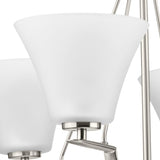 Progress Lighting Bravo 5-Light Brushed Nickel Transitional Chandelier