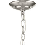 Progress Lighting Bravo 5-Light Brushed Nickel Transitional Chandelier
