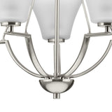 Progress Lighting Bravo 5-Light Brushed Nickel Transitional Chandelier