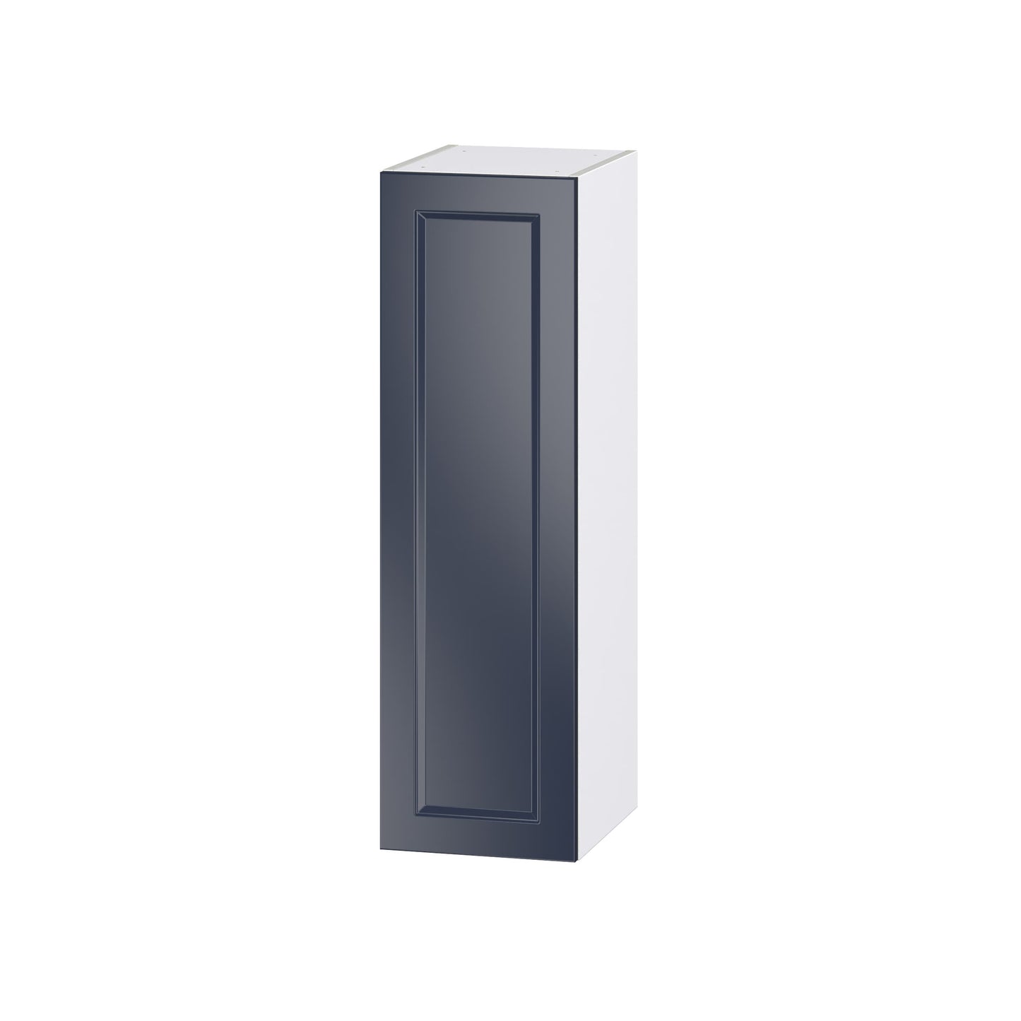 Hugo&Borg Lorette 12-in W x 40-in H x 14-in D Navy Blue Wall Fully Assembled Cabinet (Recessed Panel Shaker Door Style)