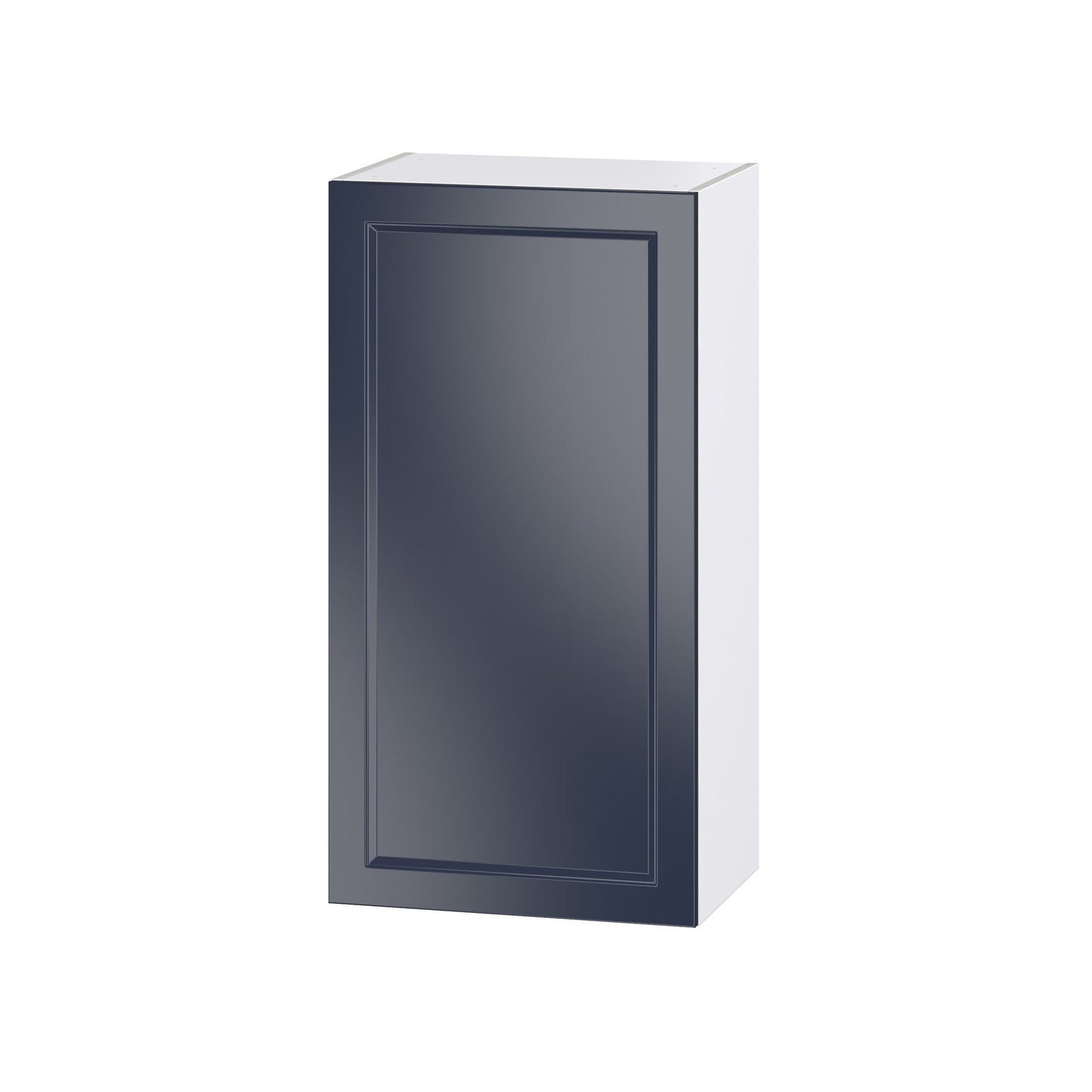 Hugo&Borg Lorette 21-in W x 40-in H x 14-in D Navy Blue Wall Fully Assembled Cabinet (Recessed Panel Shaker Door Style)