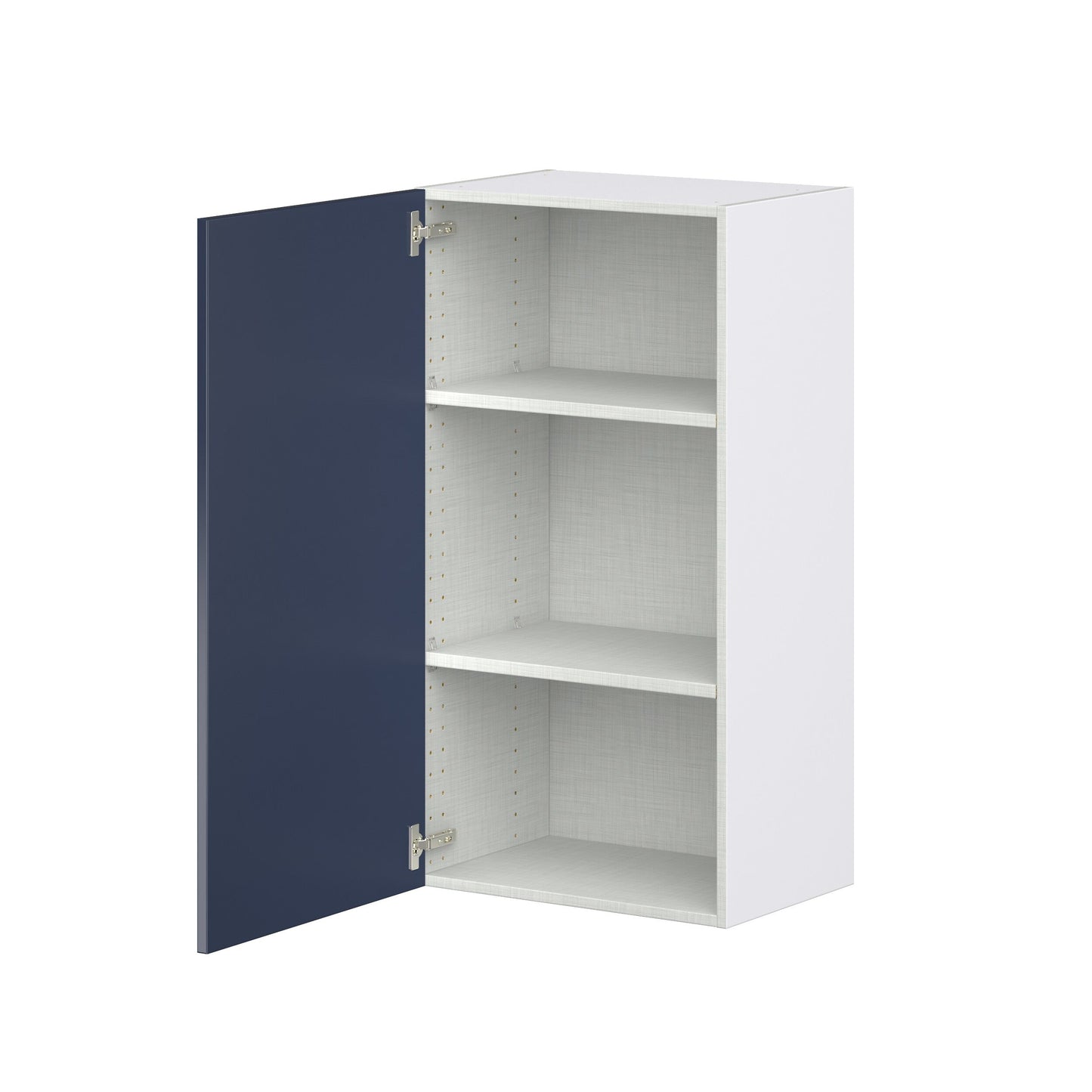 Hugo&Borg Lorette 21-in W x 40-in H x 14-in D Navy Blue Wall Fully Assembled Cabinet (Recessed Panel Shaker Door Style)