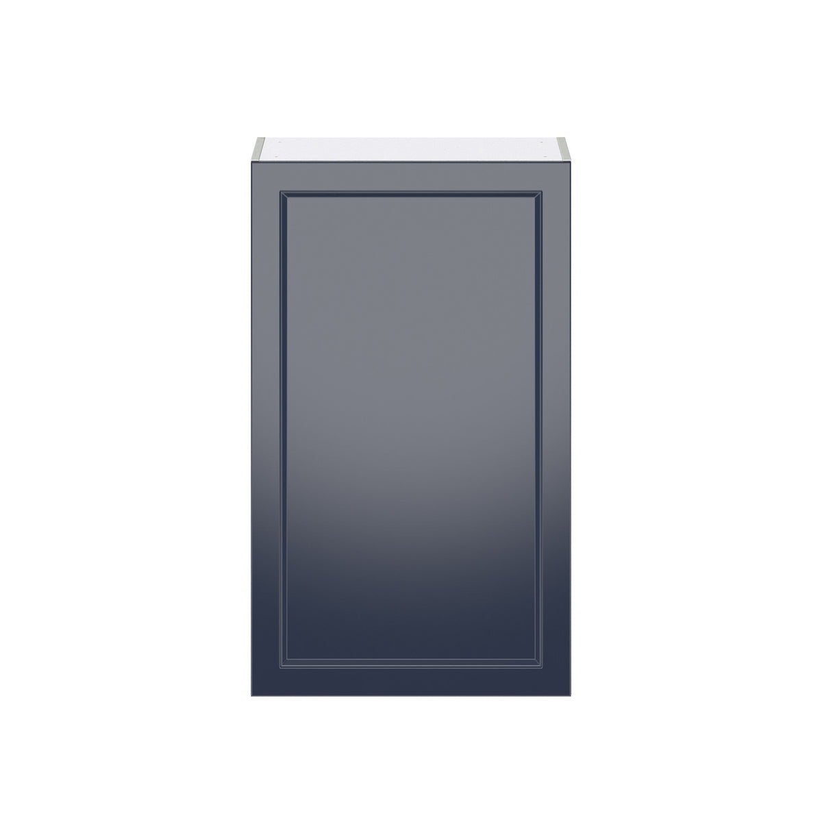 Hugo&Borg Lorette 24-in W x 40-in H x 14-in D Navy Blue Wall Fully Assembled Cabinet (Recessed Panel Shaker Door Style)