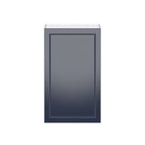 Hugo&Borg Lorette 24-in W x 40-in H x 14-in D Navy Blue Wall Fully Assembled Cabinet (Recessed Panel Shaker Door Style)