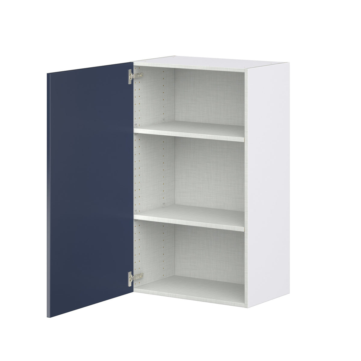 Hugo&Borg Lorette 24-in W x 40-in H x 14-in D Navy Blue Wall Fully Assembled Cabinet (Recessed Panel Shaker Door Style)