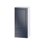 Hugo&Borg Lorette 18-in W x 40-in H x 14-in D Navy Blue 2-Drawers Wall Fully Assembled Cabinet (Recessed Panel Shaker Style)