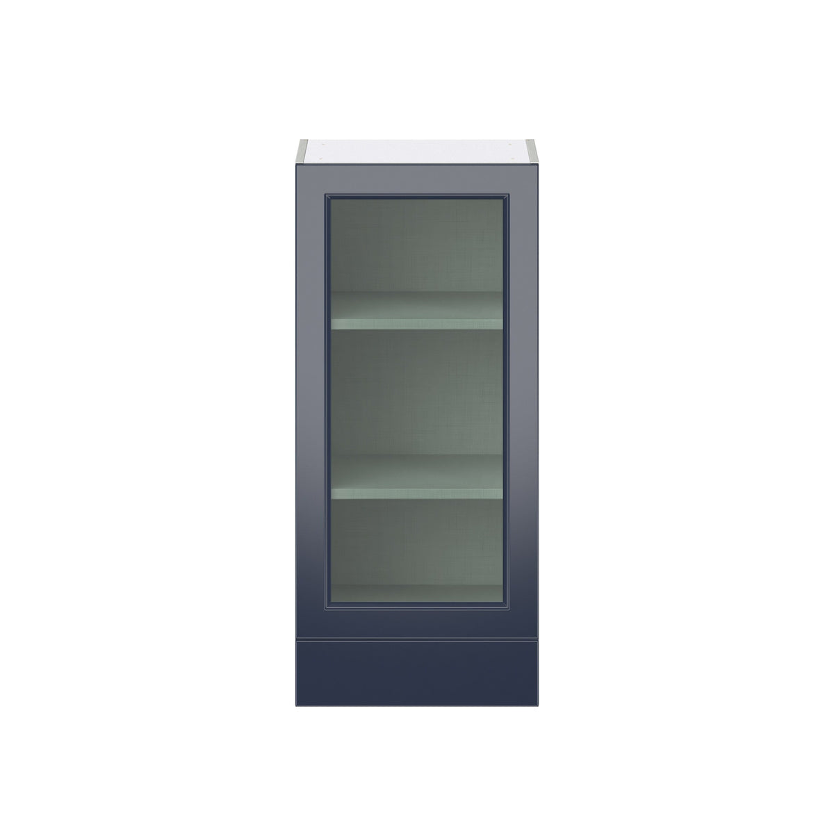Hugo&Borg Lorette 18-in W x 40-in H x 14-in D Navy Blue 1-Drawer Wall Fully Assembled Cabinet (Recessed Panel Shaker Style)
