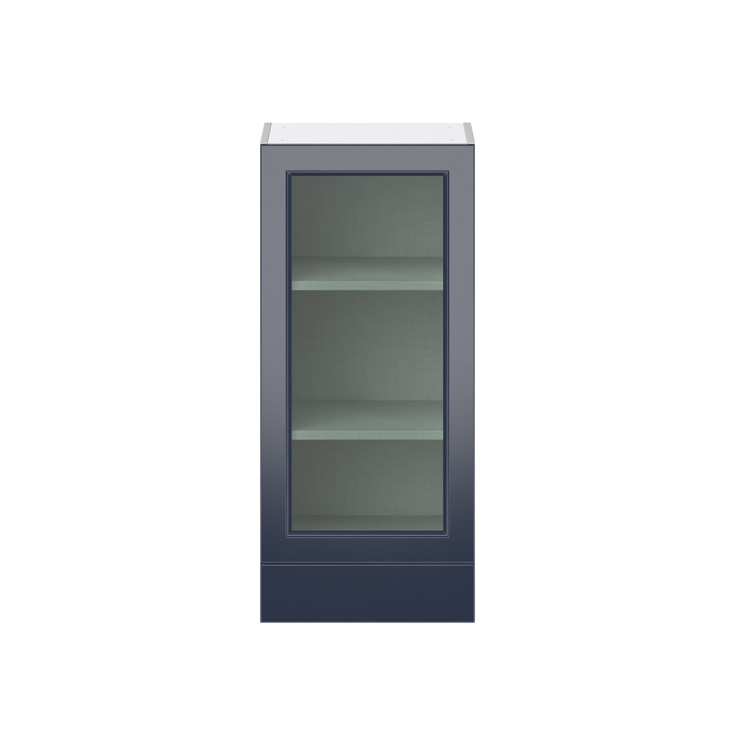 Hugo&Borg Lorette 18-in W x 40-in H x 14-in D Navy Blue 1-Drawer Wall Fully Assembled Cabinet (Recessed Panel Shaker Style)