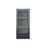 Hugo&Borg Lorette 18-in W x 40-in H x 14-in D Navy Blue 1-Drawer Wall Fully Assembled Cabinet (Recessed Panel Shaker Style)