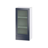Hugo&Borg Lorette 18-in W x 40-in H x 14-in D Navy Blue 1-Drawer Wall Fully Assembled Cabinet (Recessed Panel Shaker Style)