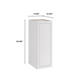Whalen CLICK-IT Enfield 18-in W x 49.5-in H x 24-in D Classic White Birch Pantry Ready To Assemble Plywood Cabinet (Raised Panel Shaker Door Style)
