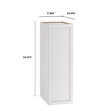 Whalen CLICK-IT Enfield 18-in W x 55.5-in H x 24-in D Classic White Birch Pantry Ready To Assemble Plywood Cabinet (Raised Panel Shaker Door Style)