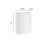 Whalen CLICK-IT Enfield 21-in W x 30-in H x 12-in D Classic White Birch Wall Ready To Assemble Plywood Cabinet (Raised Panel Shaker Door Style)