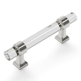 Hickory Hardware Crystal Palace 3-in Center to Center Crysacrylic with Polished Nickel Rectangular Bar Drawer Pull