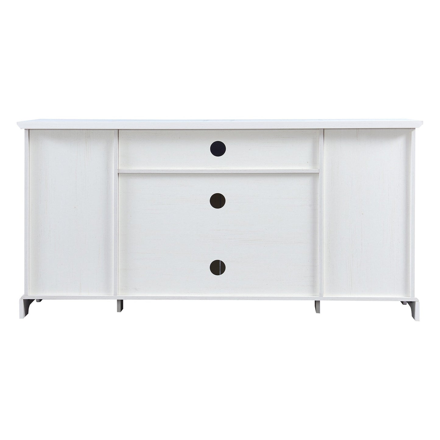 GZMR Modern/Contemporary White Tv Cabinet (Accommodates TVs up to 65-in)