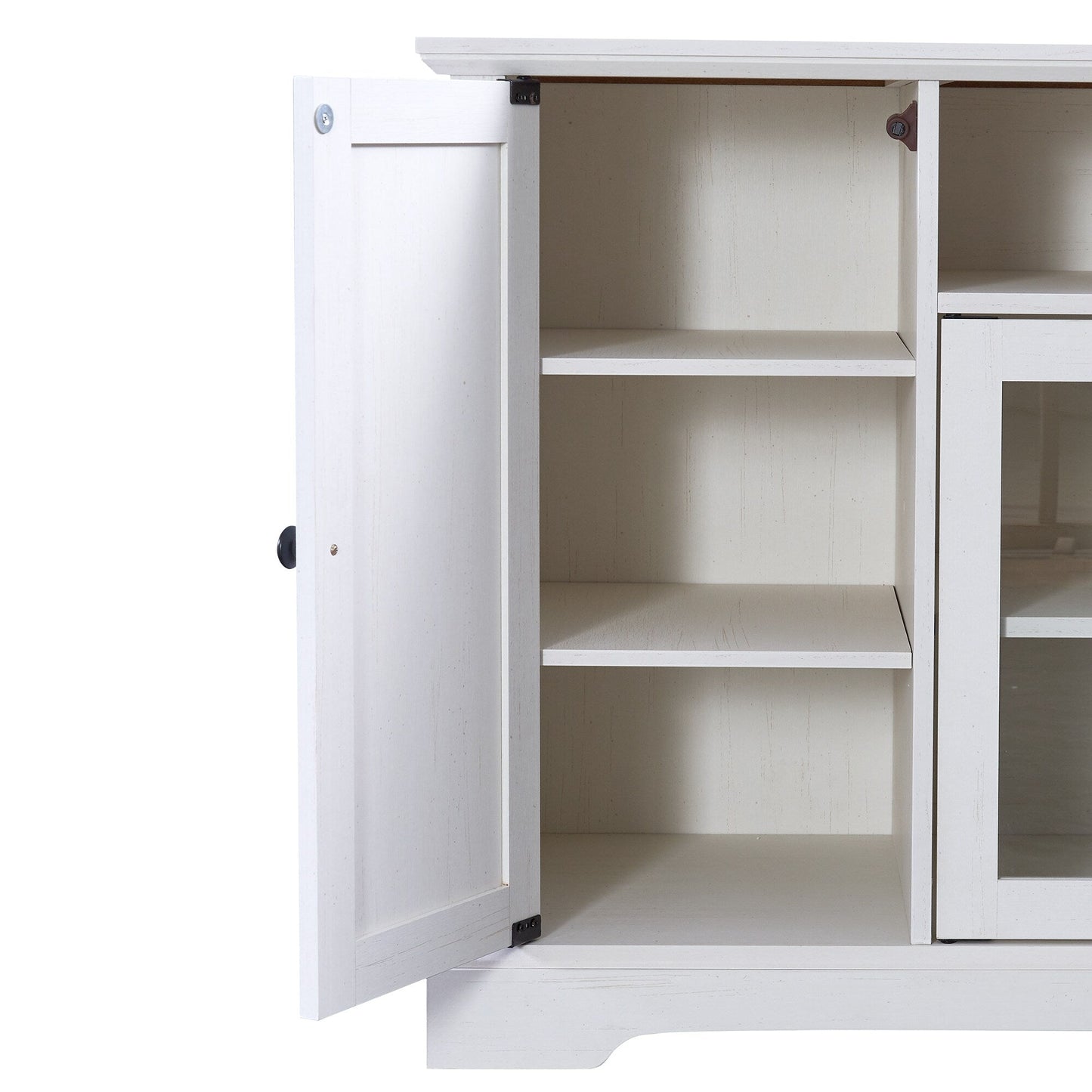 GZMR Modern/Contemporary White Tv Cabinet (Accommodates TVs up to 65-in)