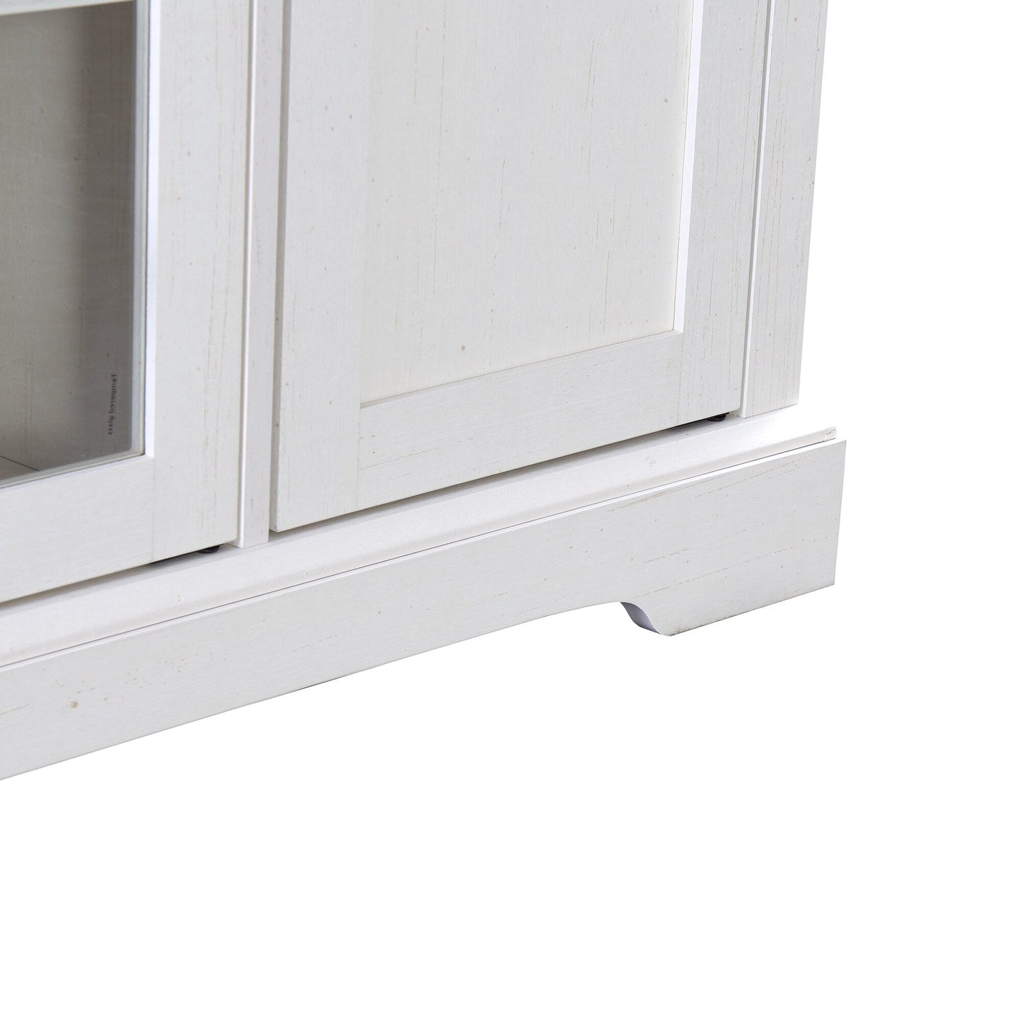 GZMR Modern/Contemporary White Tv Cabinet (Accommodates TVs up to 65-in)