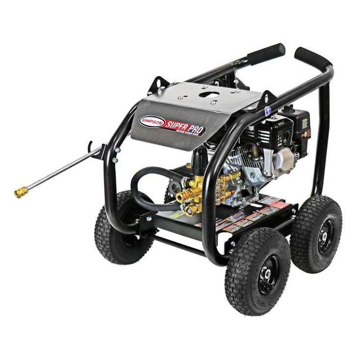 Simpson Super Pro Roll-Cage 3600 PSI at 2.5 GPM HONDA GX200 Cold Water Professional Gas Pressure Washer