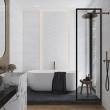 Apollo Tile White 13-in x 25-in Matte Porcelain Patterned Tile (10.763-sq. ft/ Carton)
