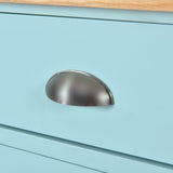 BABOOM Green Mdf Base with Wood Top Rolling Kitchen Island (20.5-in x 52.2-in x 36.6-in)