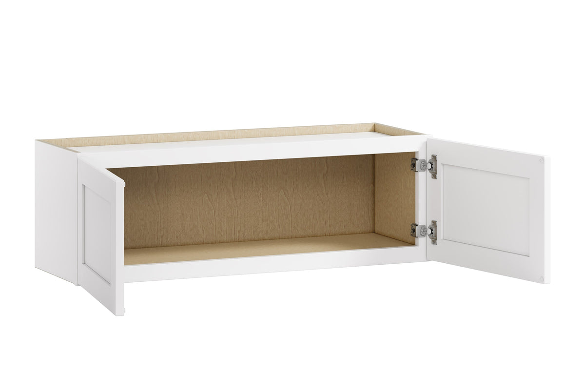 Whalen CLICK-IT Enfield 36-in W x 12-in H x 12-in D Classic White Birch Wall Ready To Assemble Plywood Cabinet (Raised Panel Shaker Door Style)