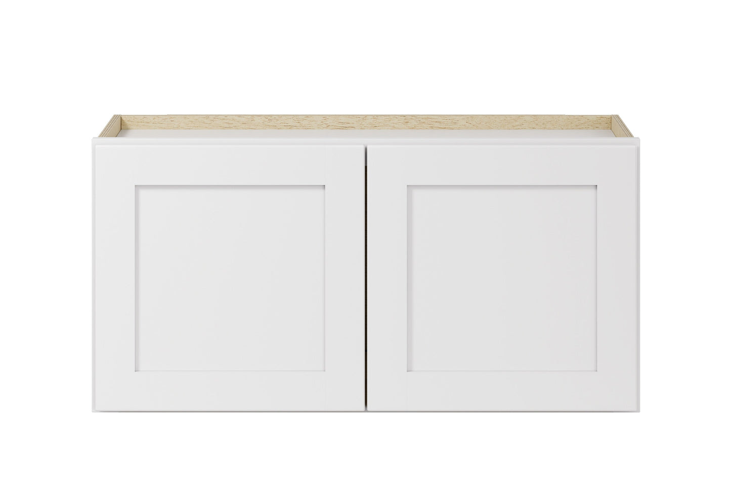Whalen CLICK-IT Enfield 30-in W x 15-in H x 12-in D Classic White Birch Wall Ready To Assemble Plywood Cabinet (Raised Panel Shaker Door Style)