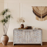 Clihome Natural Wood Wash Accent Chest