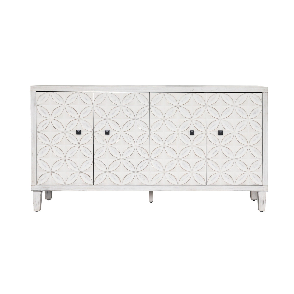 Clihome White Washed Accent Chest