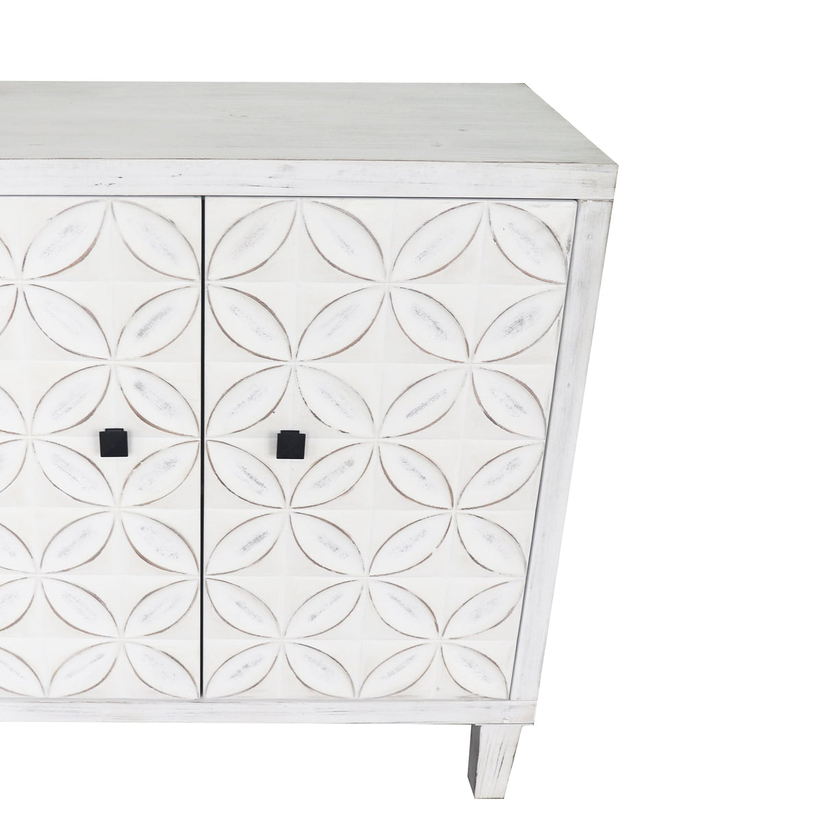 Clihome White Washed Accent Chest