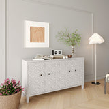 Clihome White Washed Accent Chest