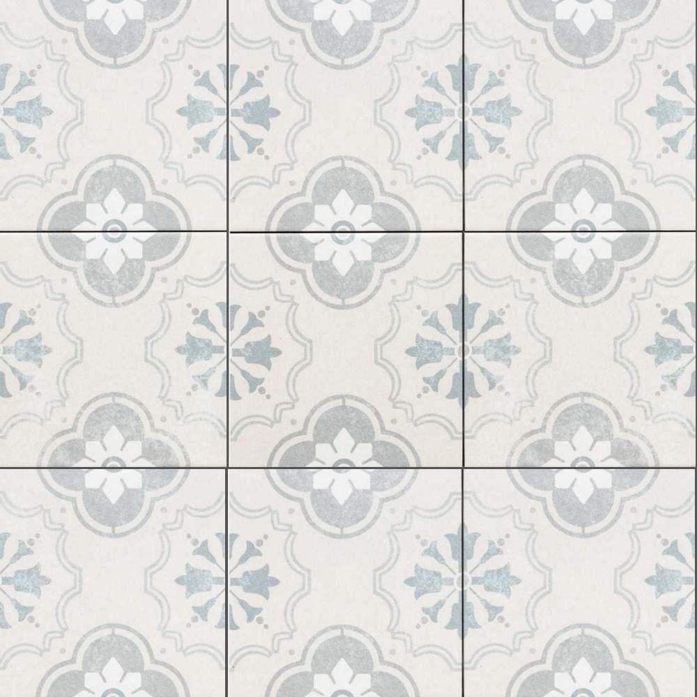 The Tile Life Oheka Bridgeham 6-in x 6-in Matte Porcelain Encaustic Floor and Wall Tile product image