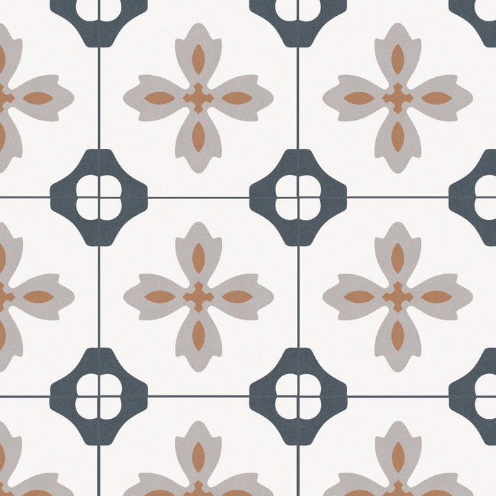 The Tile Life Venice Turia 10-in x 10-in Matte Porcelain Encaustic Floor and Wall Tile product image