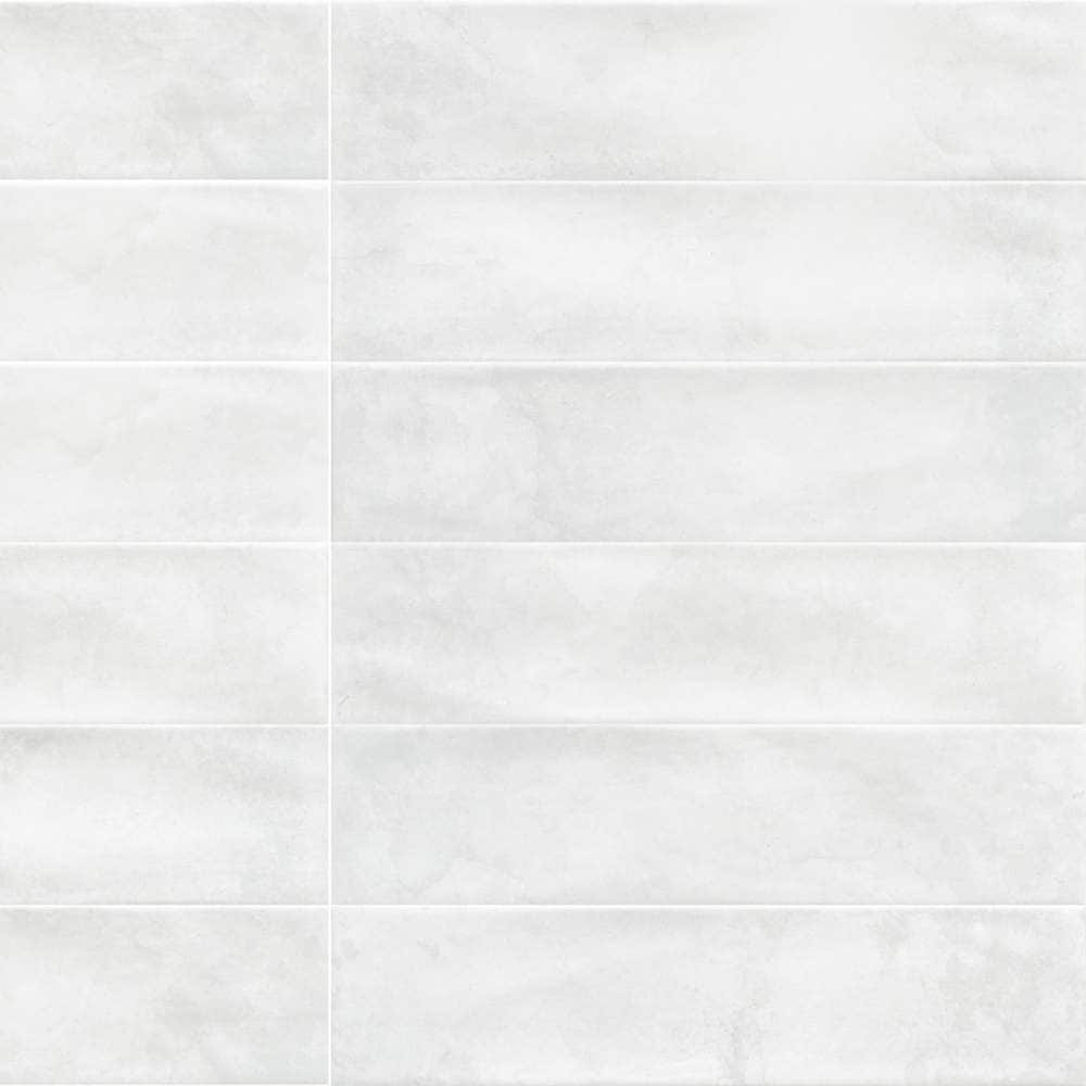 The Tile Life Avila White 3-in x 12-in Glossy Ceramic Subway Wall Tile product image