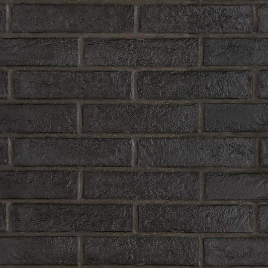 The Tile Life Brick City Black 2-in x 10-in Matte Porcelain Brick look Floor and Wall Tile product image