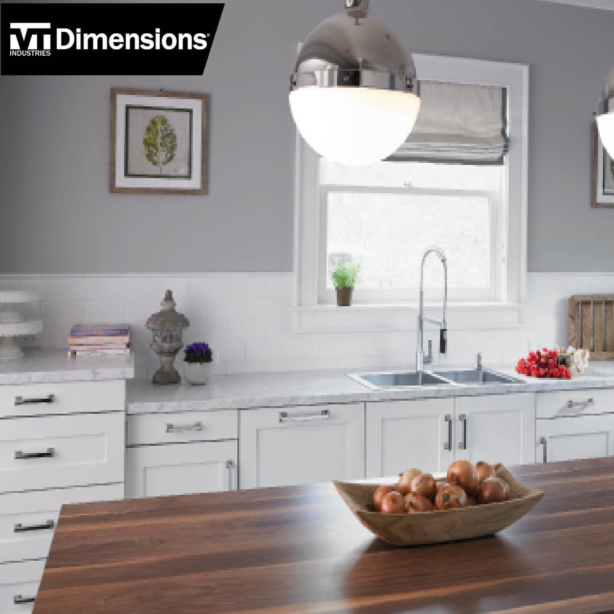 VT Dimensions Formica 10-ft x 25.25-in Carrara Bianco Right-Hand Miter-Cut Laminate Countertop with Integrated Backsplash