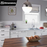 VT Dimensions Formica 10-ft x 25.25-in Carrara Bianco Right-Hand Miter-Cut Laminate Countertop with Integrated Backsplash