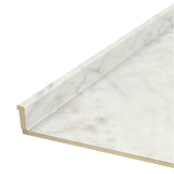 VT Dimensions Formica 4-ft Carrara Bianco Straight Laminate Kitchen Countertop with Integrated Backsplash