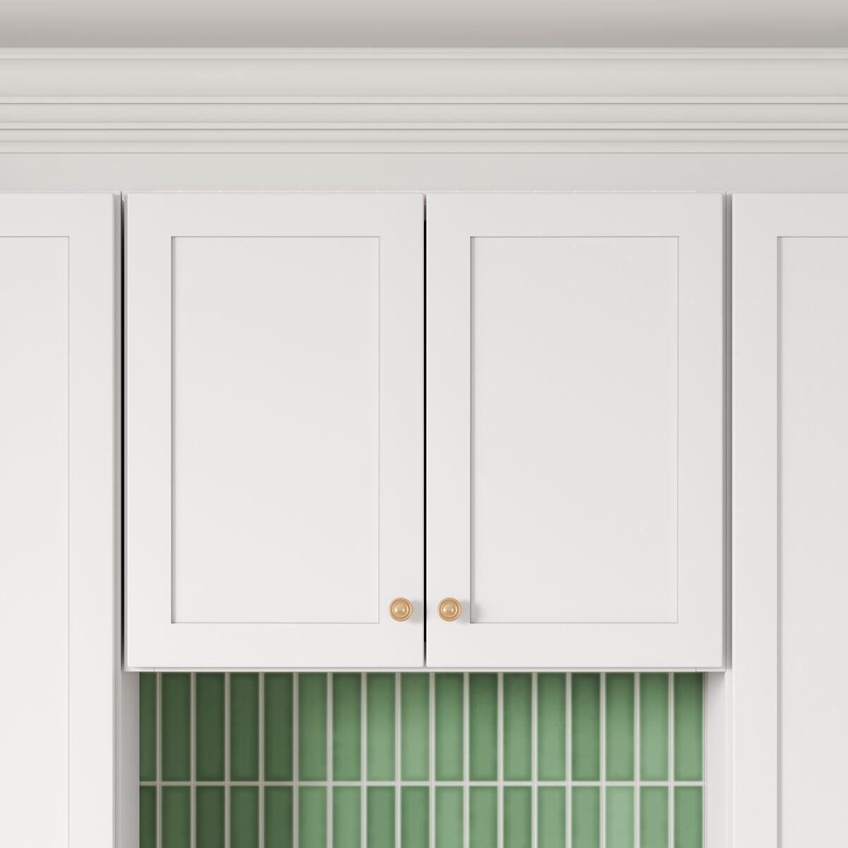 Whalen CLICK-IT Enfield 30-in W x 24-in H x 12-in D Classic White Birch Wall Ready To Assemble Plywood Cabinet (Raised Panel Shaker Door Style)