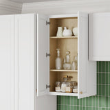Whalen CLICK-IT Enfield 24-in W x 55.5-in H x 24-in D Classic White Birch Pantry Ready To Assemble Plywood Cabinet (Raised Panel Shaker Door Style)