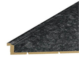 VT Dimensions Formica 10-ft Midnight Stone Etchings Left-Hand Miter-Cut Laminate Kitchen Countertop with Integrated Backsplash