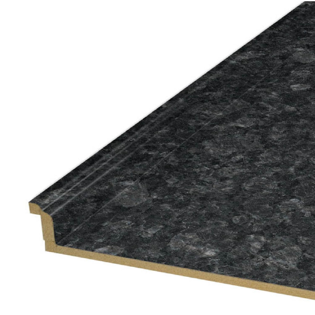 VT Dimensions Formica 4-ft Midnight Stone Etchings Straight Laminate Kitchen Countertop with Integrated Backsplash