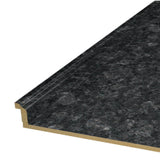 VT Dimensions Formica 8-ft Midnight Stone Etchings Straight Laminate Kitchen Countertop with Integrated Backsplash
